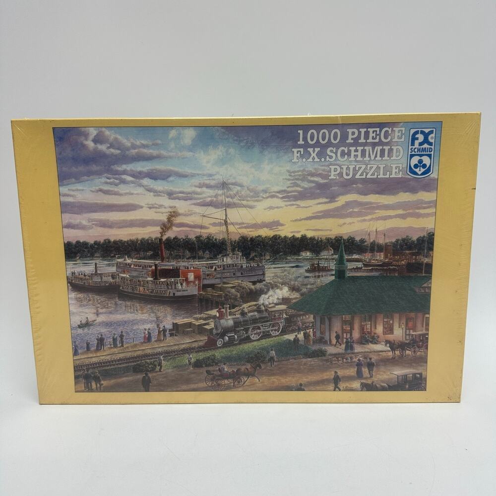 20" x 27" FX Schmid 1890’s Rendition Of Harbor Springs 1000 Piece Puzzle 98170